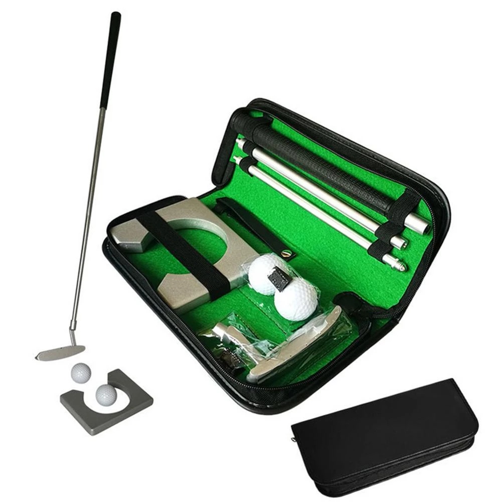 Taco De Treino De Golfe Mini Golf Equipamento Prática Kit Formação Aids Ferramenta Conjunto De Viage
