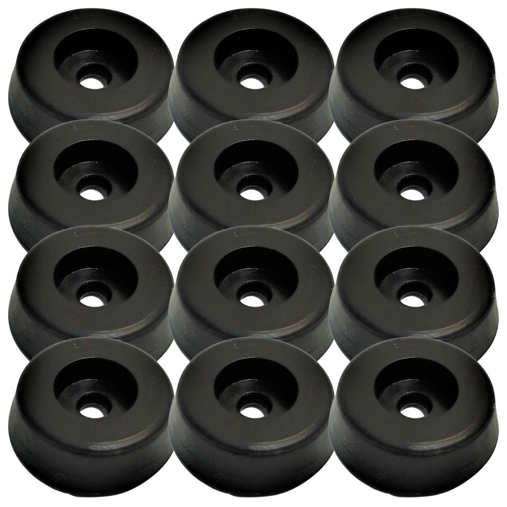 12 Pé Pequeno Pezinho Antiderrapante Emborrachado Maciço Para Caixa Som móveis cama sofás mesas