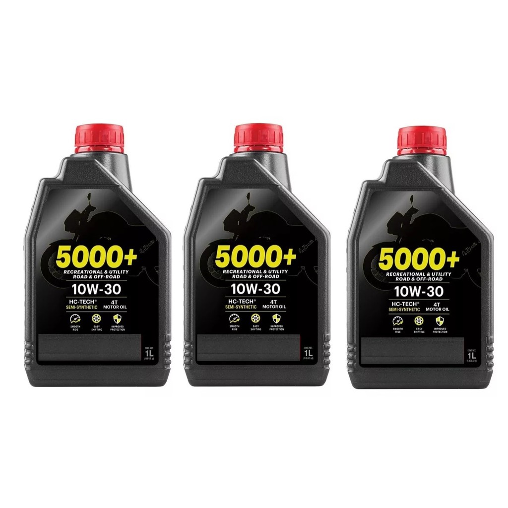 Kit Oleo Motor Motul 5000+ 10w30 Semissintético 3l cb500 cb500x cb500f cbr500r cb600f hornet cb650 c