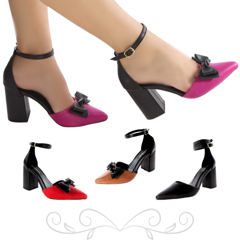 Scarpin Salto Grosso Aberto Traseiro – Confo