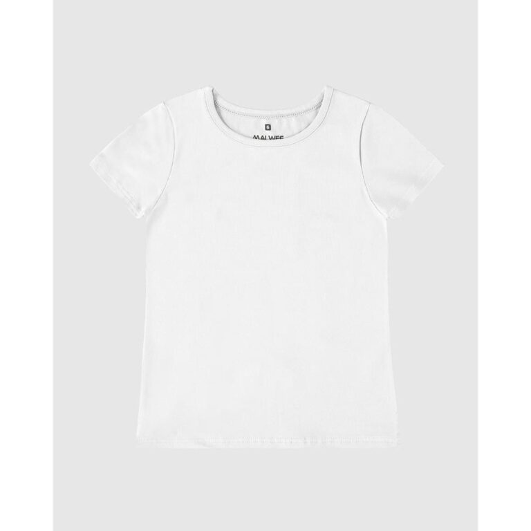 Blusa Infantil Menina Decote Redondo Em Algodão M