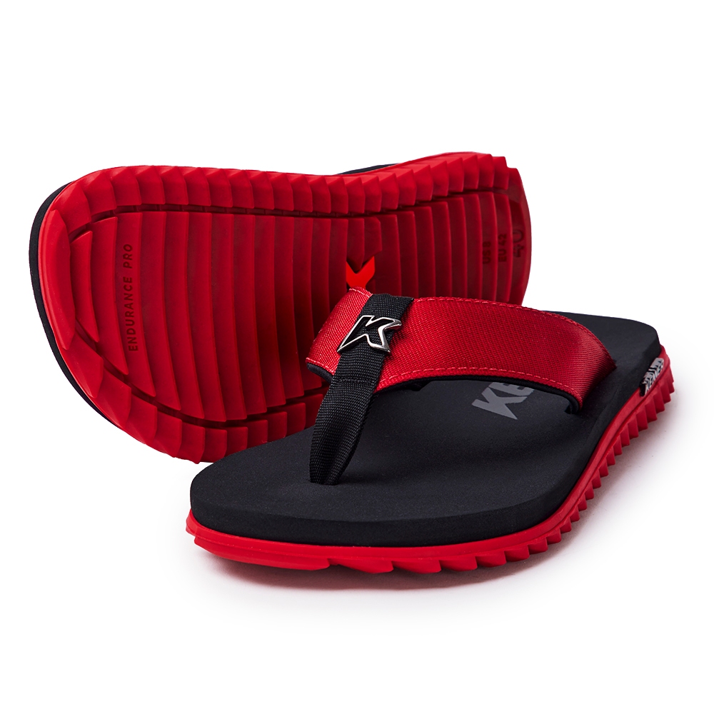 Sandália Chinelo Kenner Kivah DLK Preto com Vermelho Original