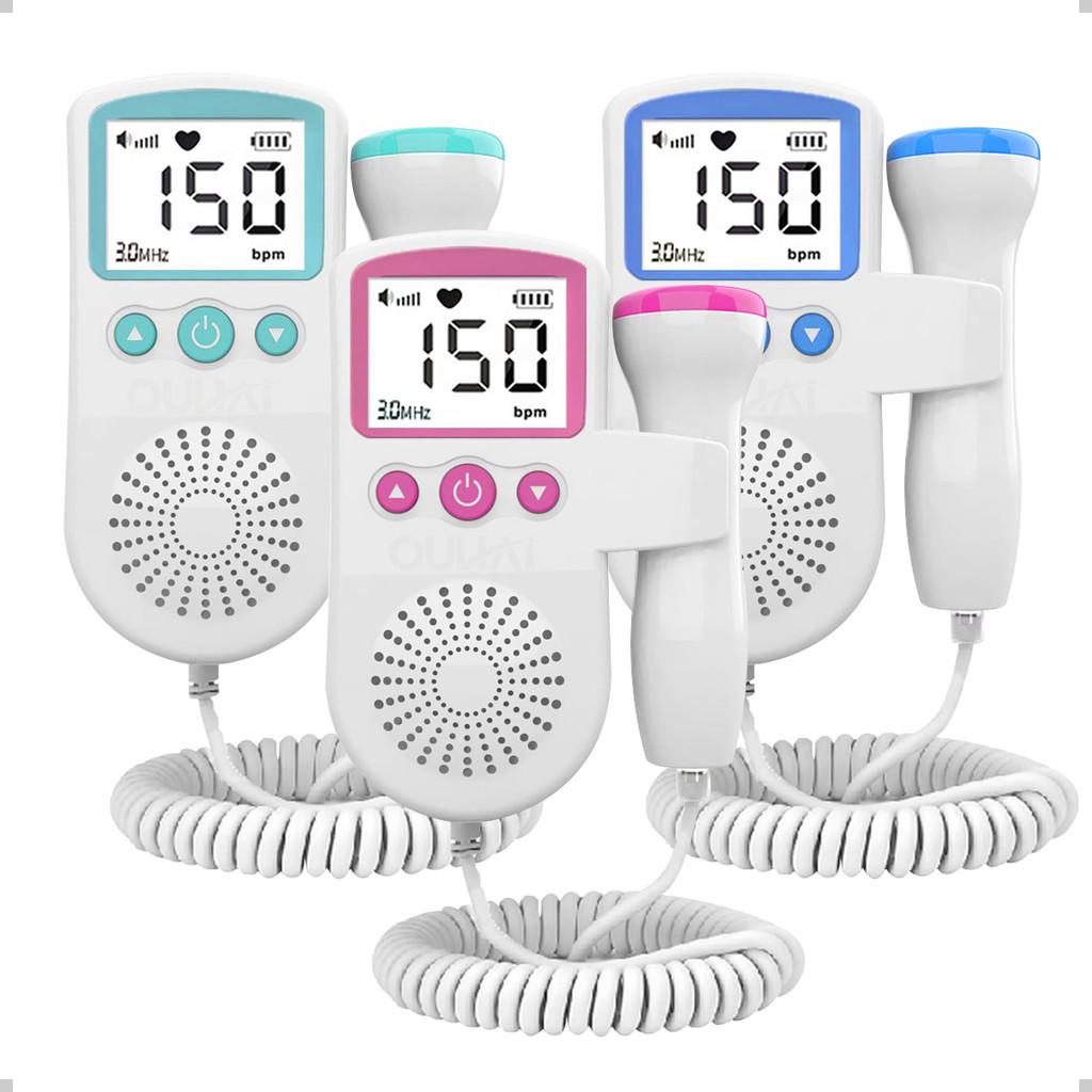 Monitor De Frequência Cardíaca Para Bebês Uso Doméstico Display De Gravidez Detector De Som Fetal Be