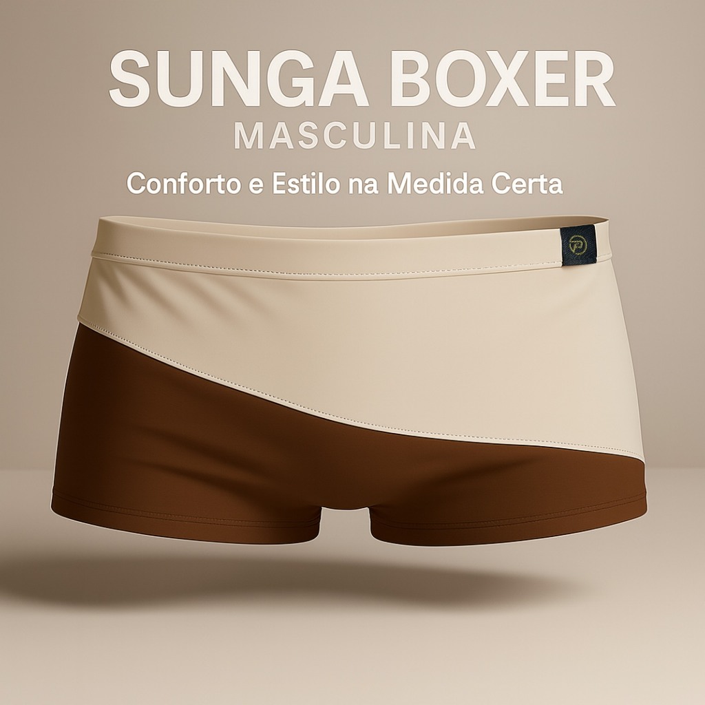 Sunga Boxer Masculina Estilosa para Praia | Conforto e Ajuste Perfeito