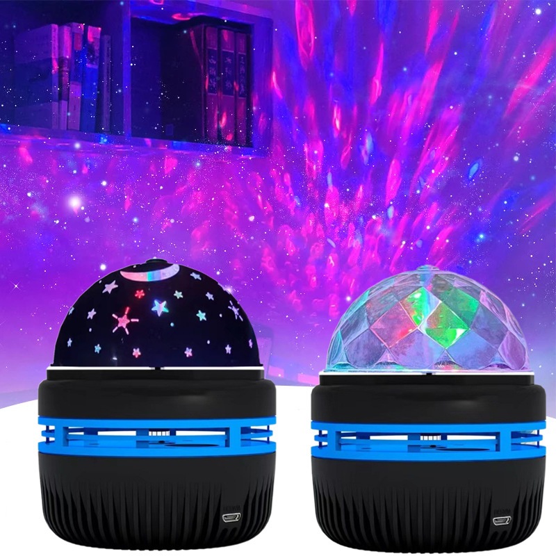 Luminaria Mini Com Projeções Espaciais Ou Reflexos Abajur Infantil Céu Estrelado Lua Usb Iluminação