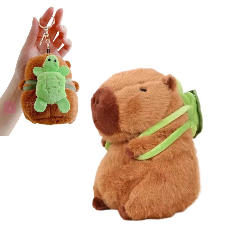Chaveiro De Pelúcia Capivara De 12 Cm Presente Lembrança
