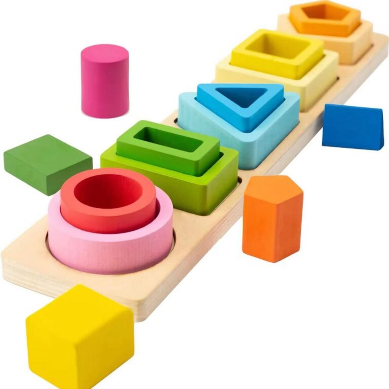 Brinquedos Educativos de Montessori Formas Geomét