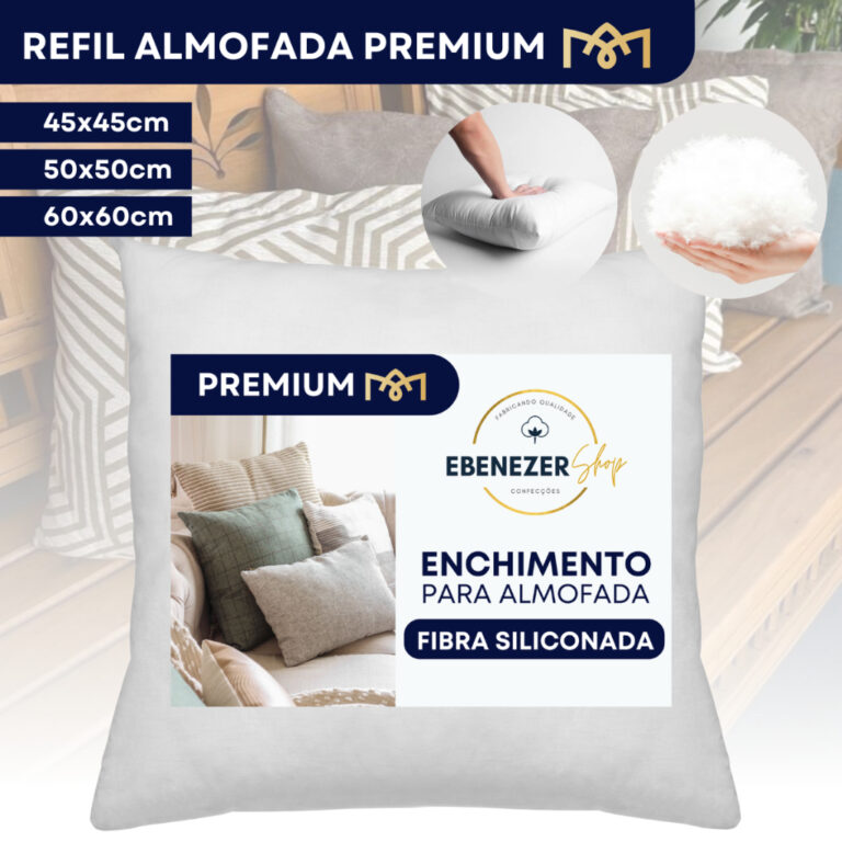 Kit Enchimento Almofada Fibra Siliconada Macia Ref
