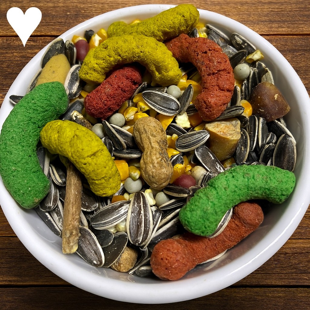 Mistura De Sementes Para Papagaio 1Kg Gourmet Premium Com Mel