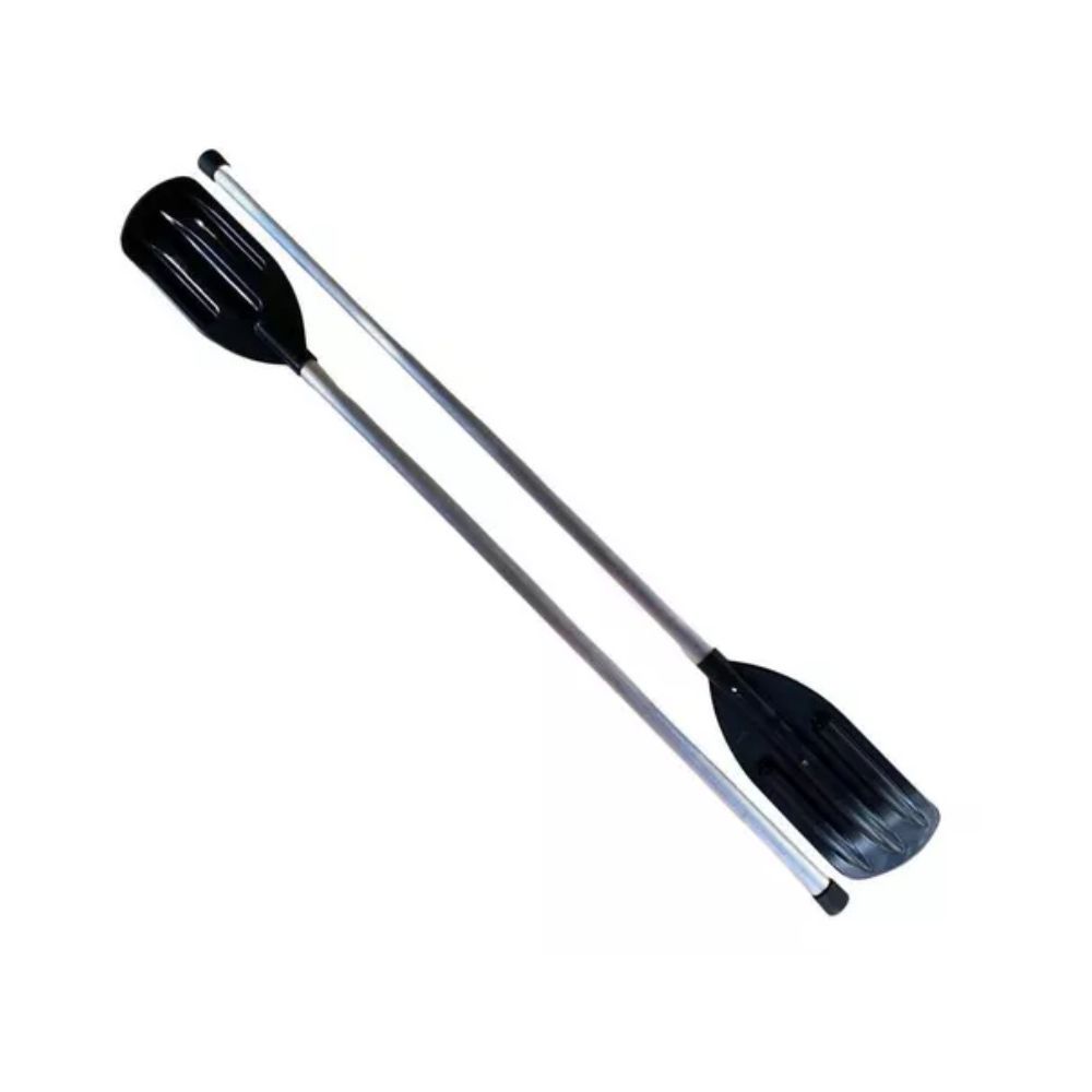 Kit 2 Remos C/ Cabo Alumínio P/ Bote Barco Pesca Canoa (  cano Com 1 Metro Com a Pá 1,35 Aproximado