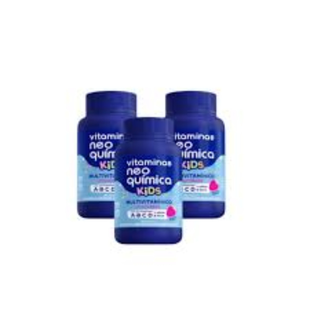 kit 3 Vvitaminas Neo Quimica kids 60 und cada unid