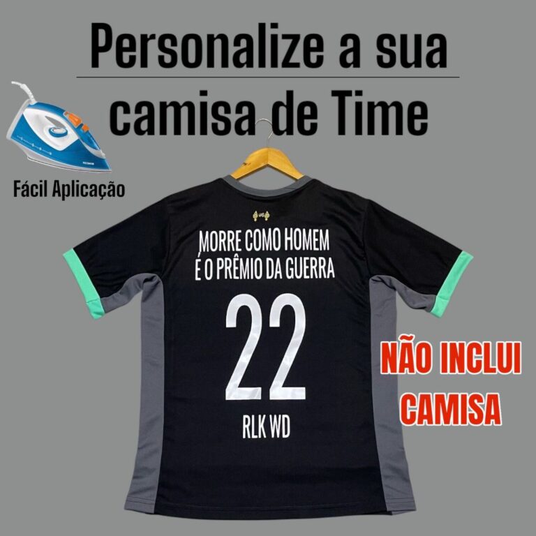 Kit Nome + Número Para Personalização Times de 