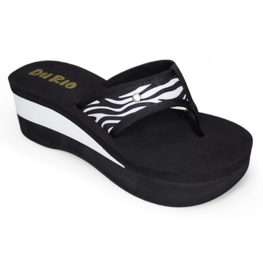 Tamanco Anabela DuRio Tijuca Ortopedico Esporão Fascite Plantar Confortável Plataforma Leve