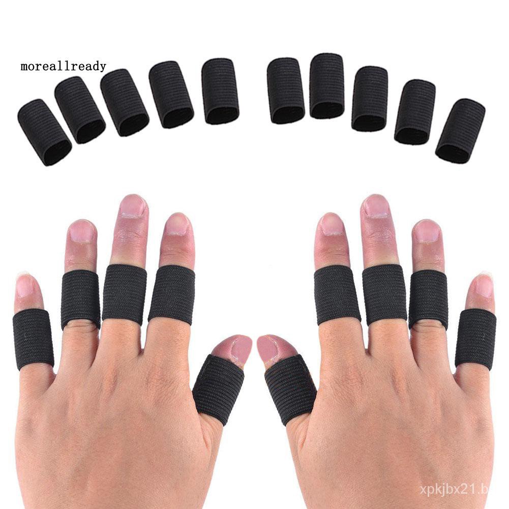 Foi 10 pcs protetor elástico para dedo/artrite/esportes/ajuda/direita 89K9