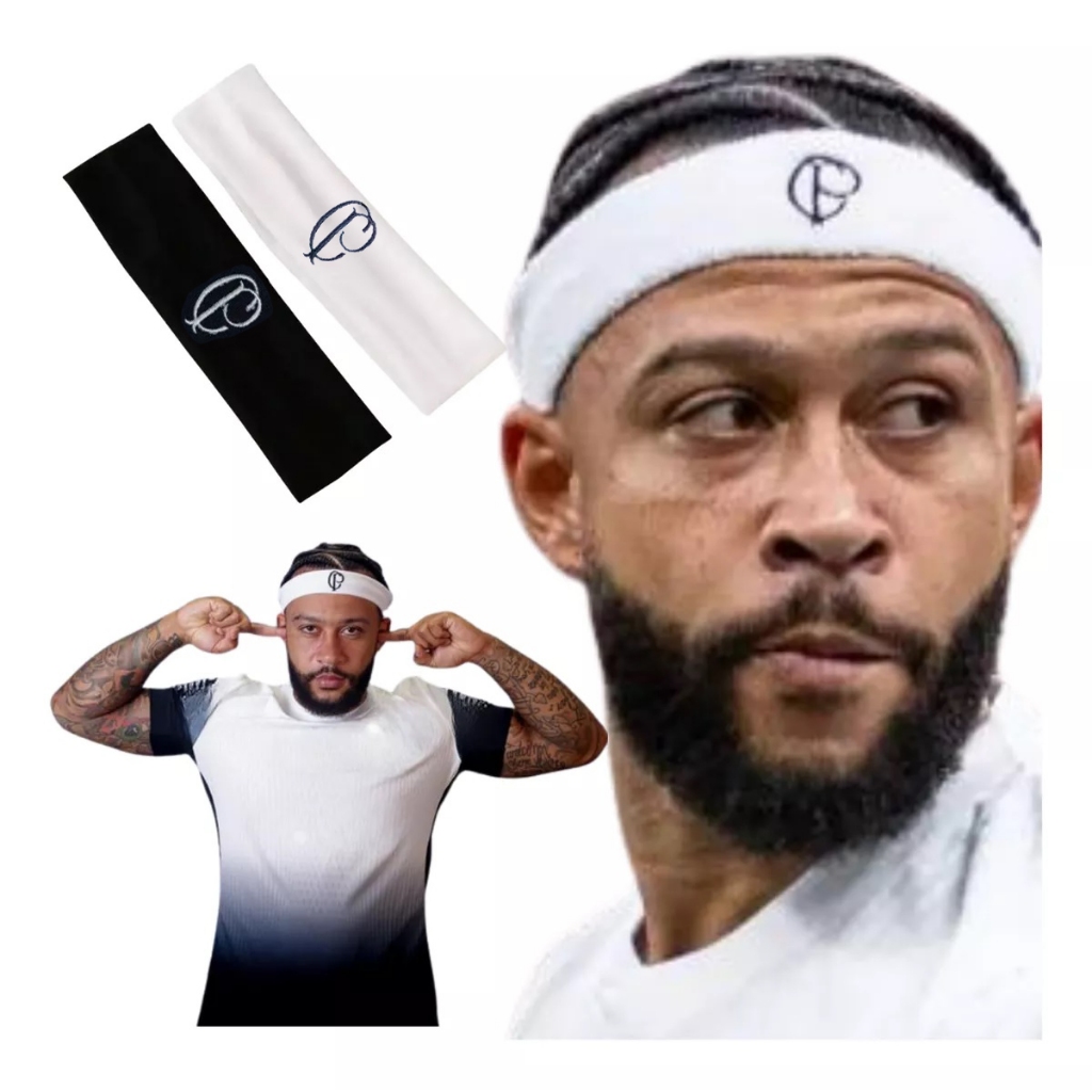 2 Faixas Testeira De Cabelo Memphis Depay Esportes E Treinos Boradado