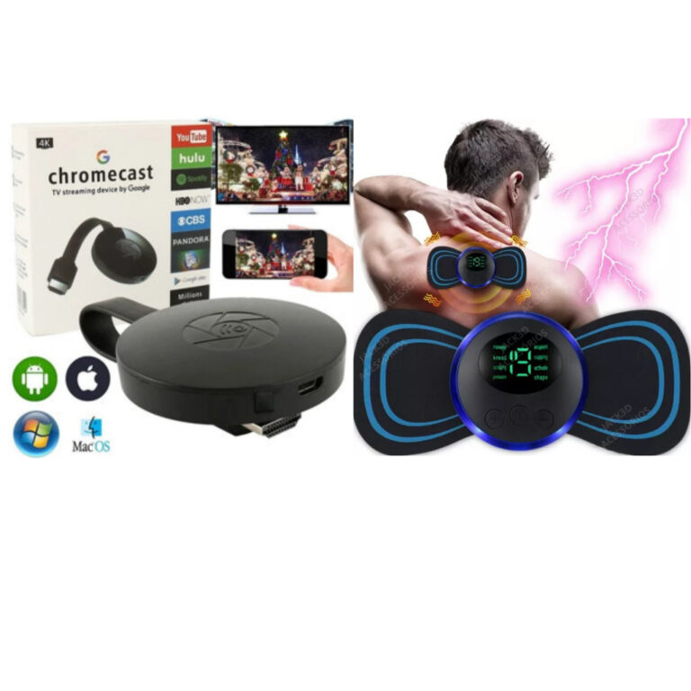 Kit Chromecast 4K Ultra HD com Massageador portát