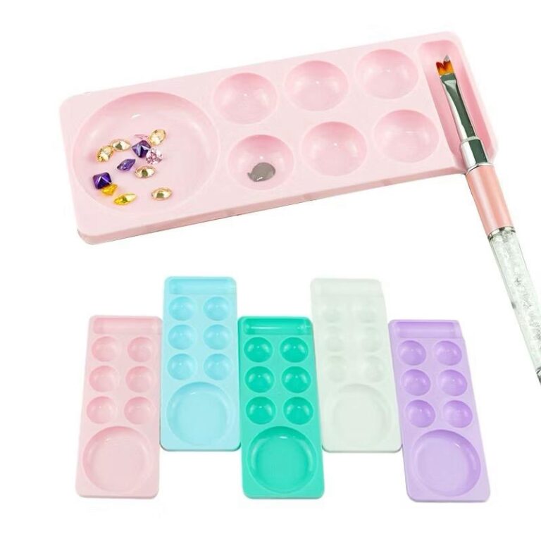 Paleta De Arte De Unhas Mistura De Cores Ferrament
