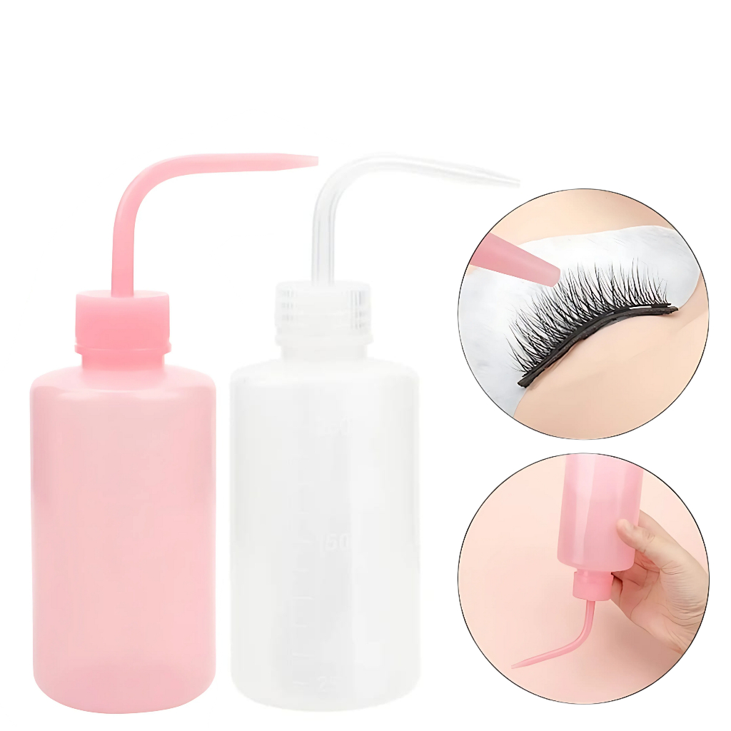 Frasco Almotolia/Pisseta Transparente 250ml Bico Curvo Para Líquidos E Fluidos