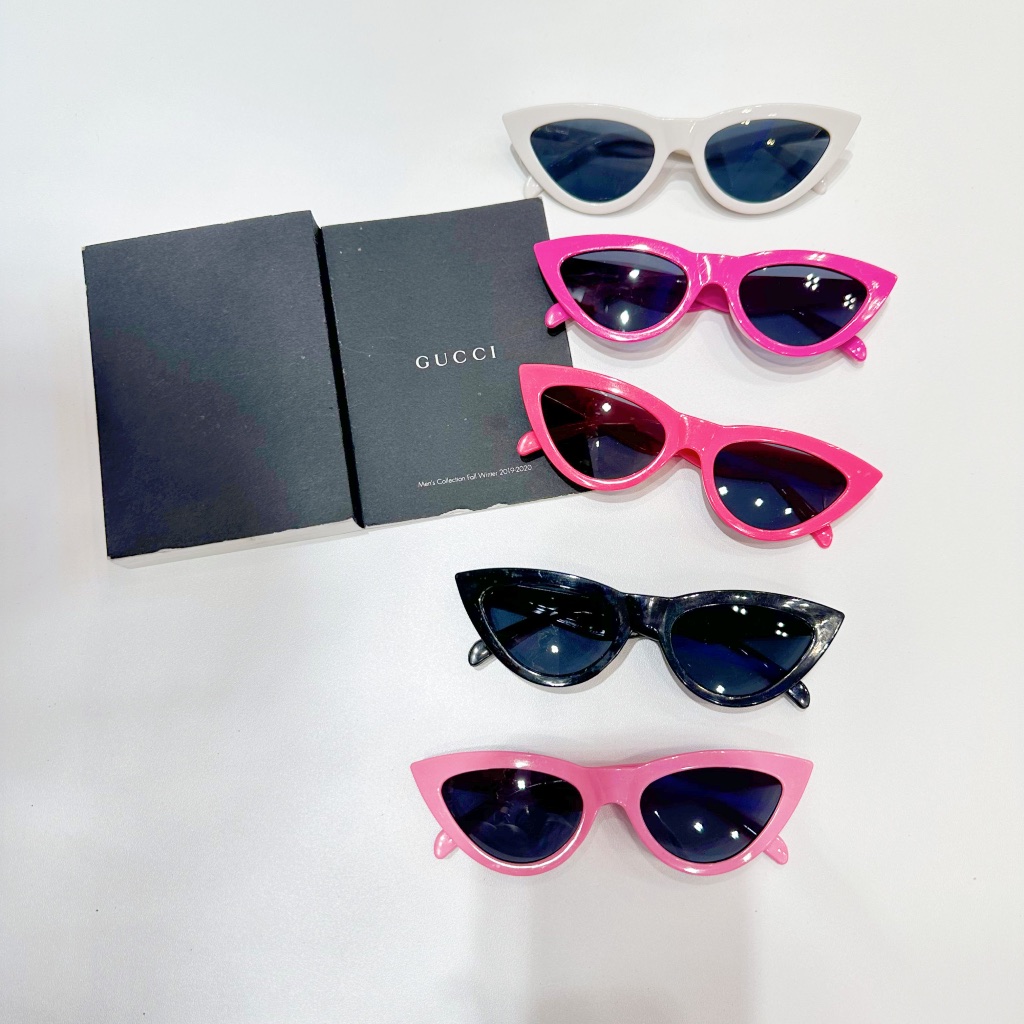 óculos de sol gatinho rosa infantil