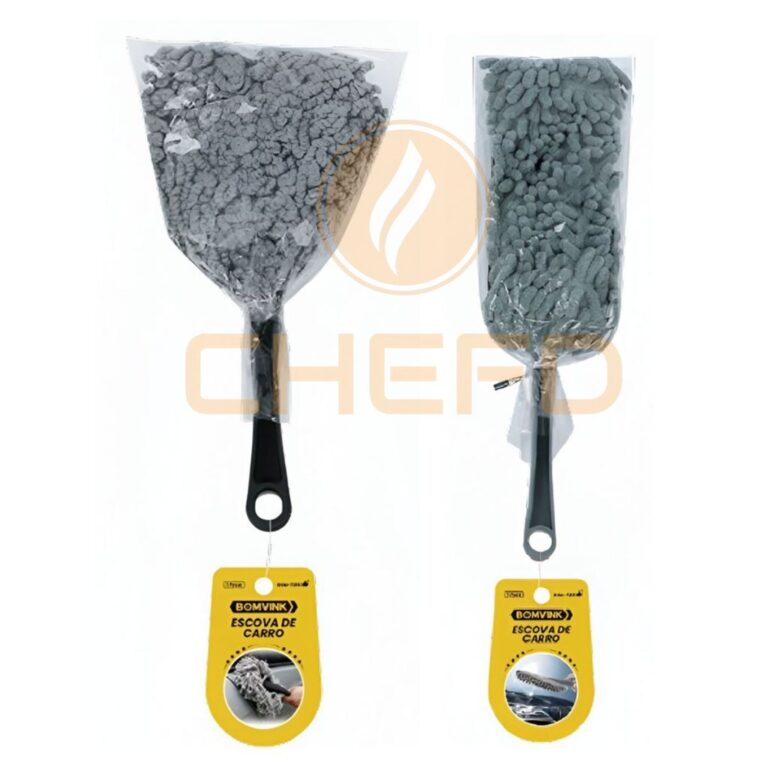 Escova de chenille compacta para limpeza detalhada