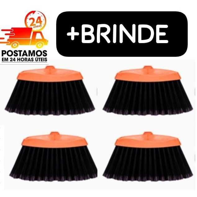 Kit 4 Vassouras Condor Multiuso  Práticas, Duráv