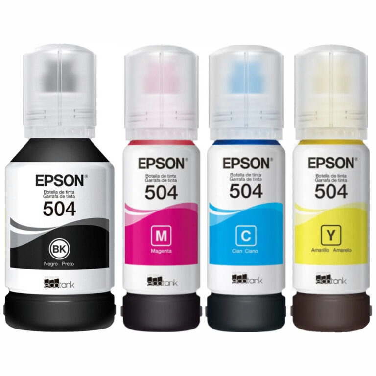 Kit Tinta Refil T 504 – Kit 4 Cores