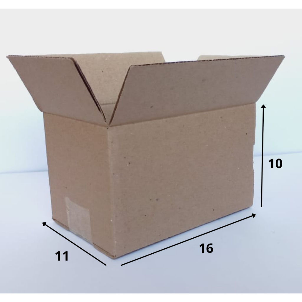 Kit 50 Caixas de Papelão 16x11x10cm – Padrão correio Tipo PAC Modelo Maleta