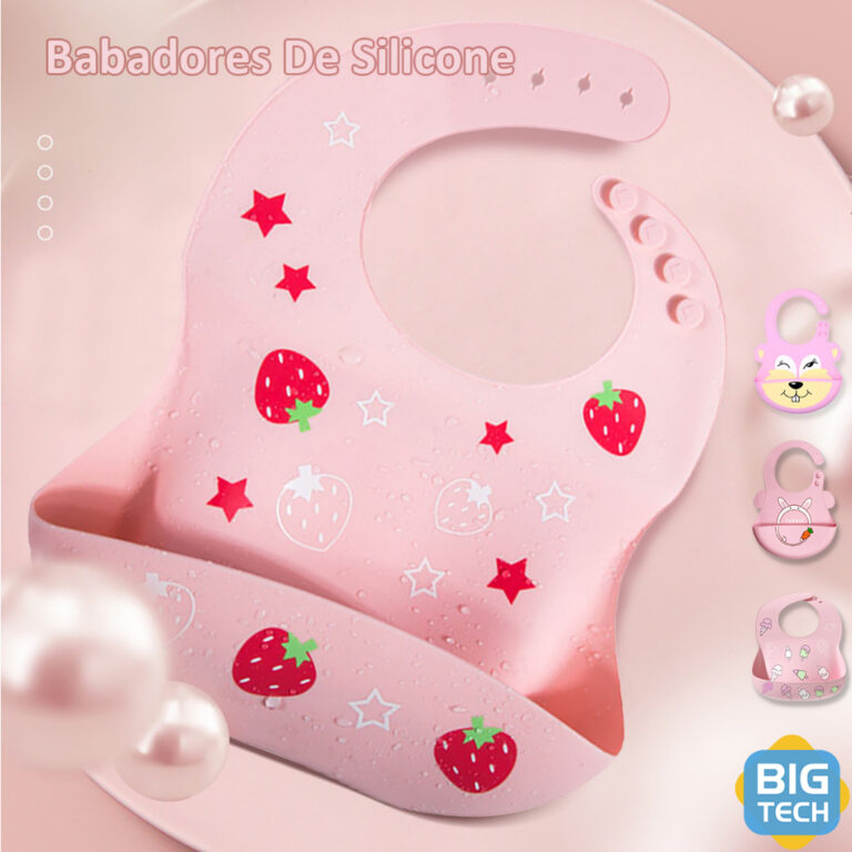 Babador De Silicone Infantil Babadores Impermeáve
