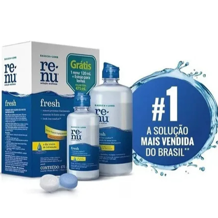 Renu Fresh Solução Multiuso Para Lentes Kit 355m