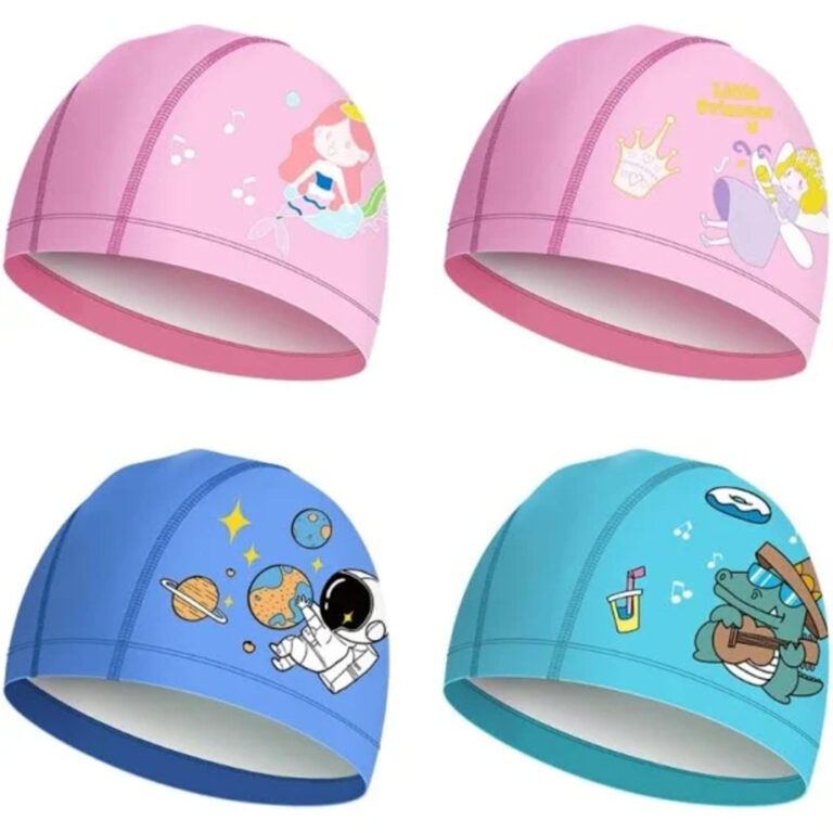 Kit 2 un Toucas de Natação Infantil de Tecido  P