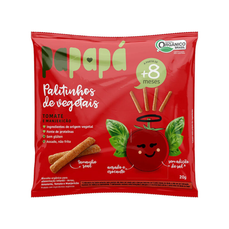 Palitinhos de Vegetais Papapá 8+ Meses Sabor Toma
