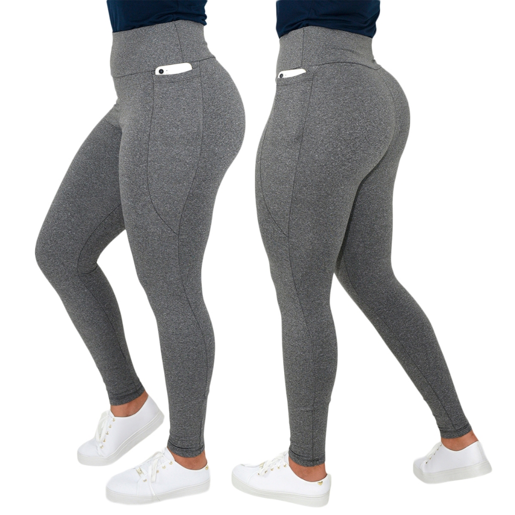 Calça Flanelada Legging Peluciada Termica Com Bolsos Leg Felpada Suplex