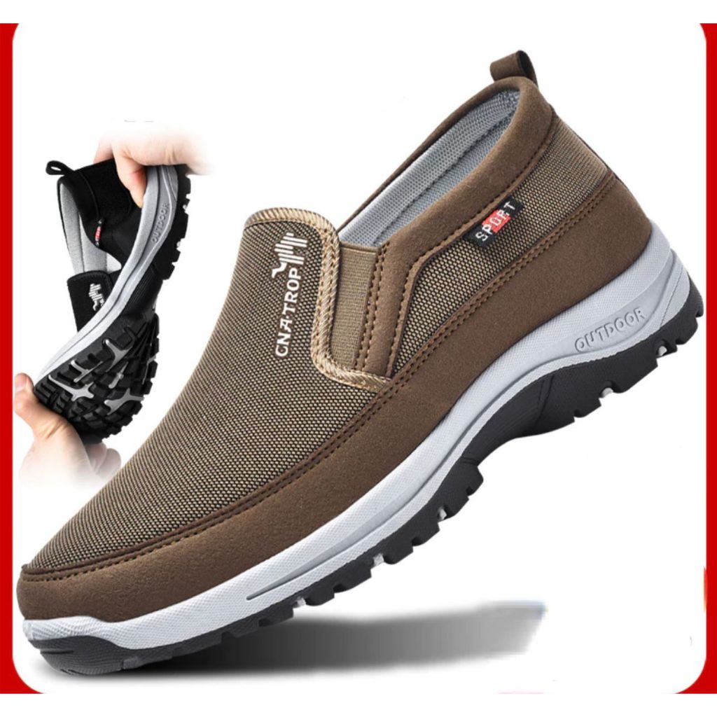 Tenis Sapatilha Masculino Casual Aquatico de Trilha Impermeável Com Solado Costurado E Elastico Ajus