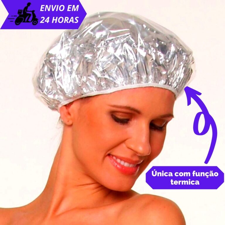 Kit 2 Unidades Touca metalizada térmica hidrataç