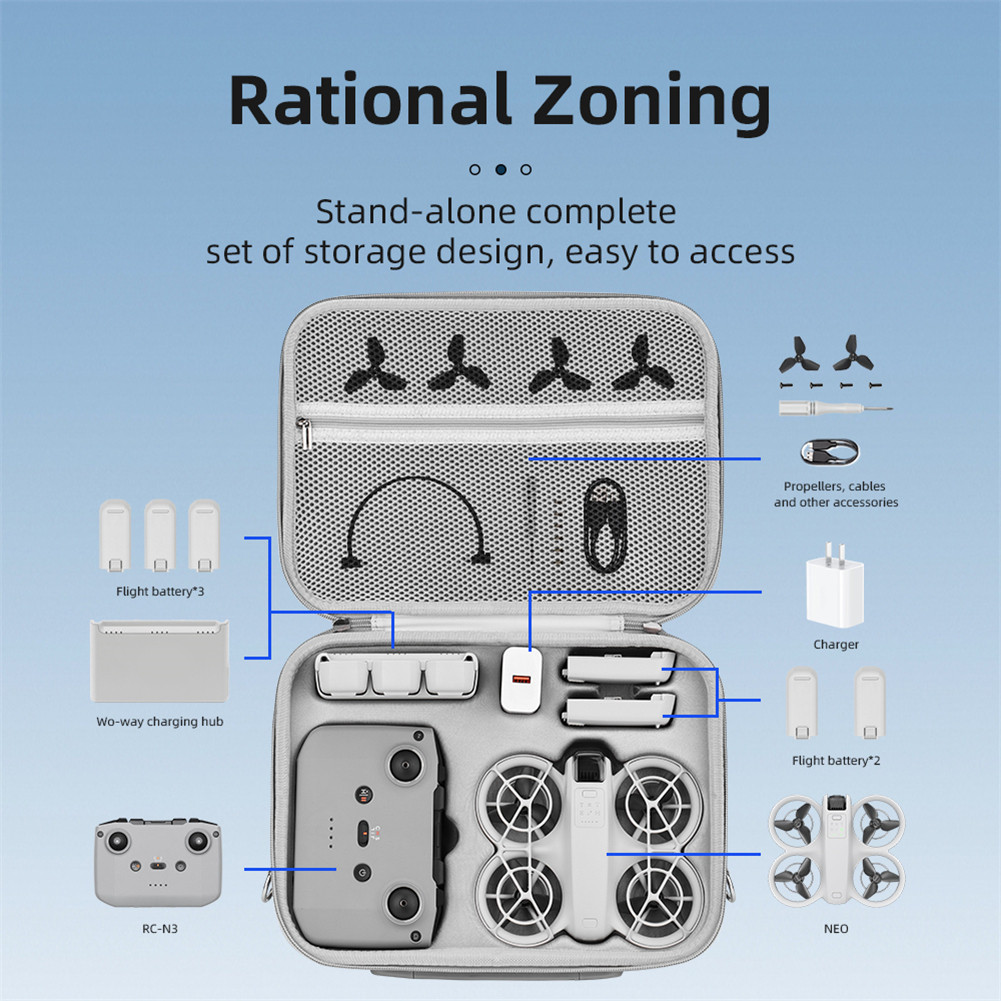 Pronta Entrega Case Estojo De Armazenamento Portátil Para Dji Neo Organizador Caixa