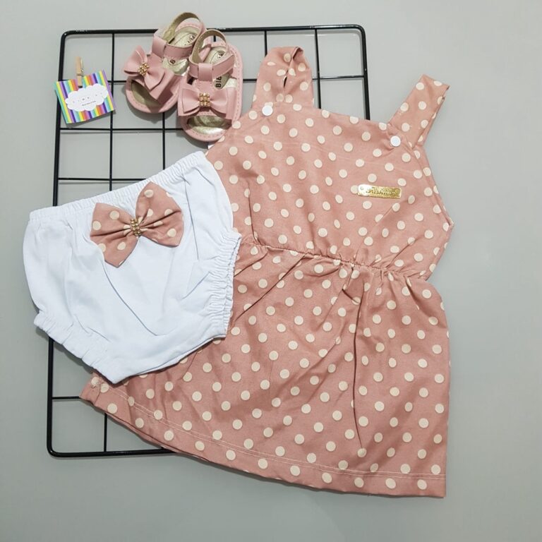 Vestido bebê em tecido roupas de bebê menina e t