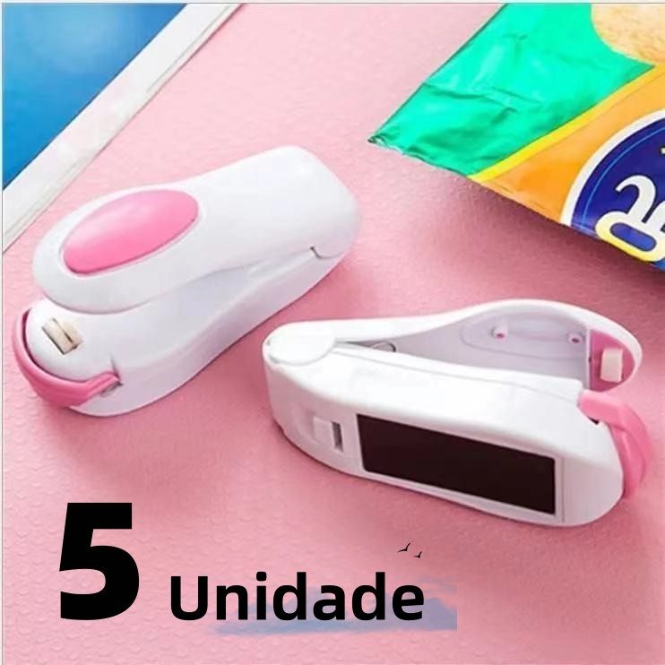 Mini Máquina Seladora A Pilha Colorida Com Imã D