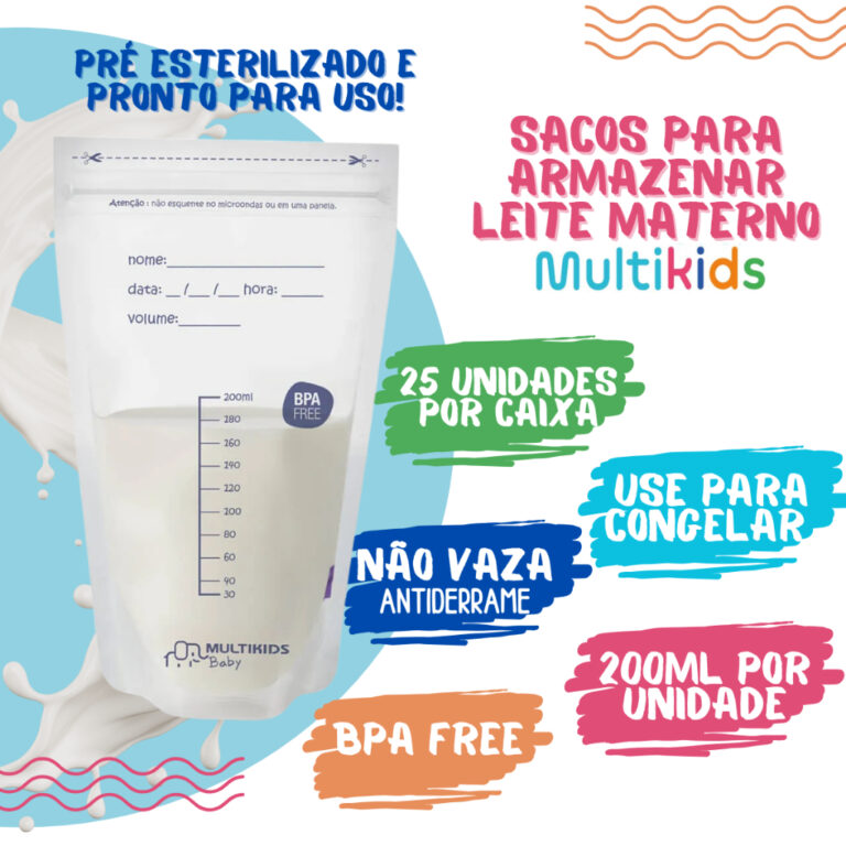 Sacos para Armazenar Leite Materno For Mom, Multik