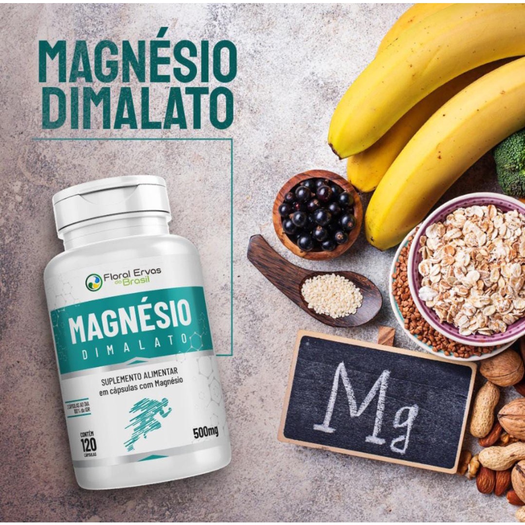 Magnesio Dimalato  Concentrado Máx2/dia Dr. Lair Ribeiro 600mg 120 Cápsulas