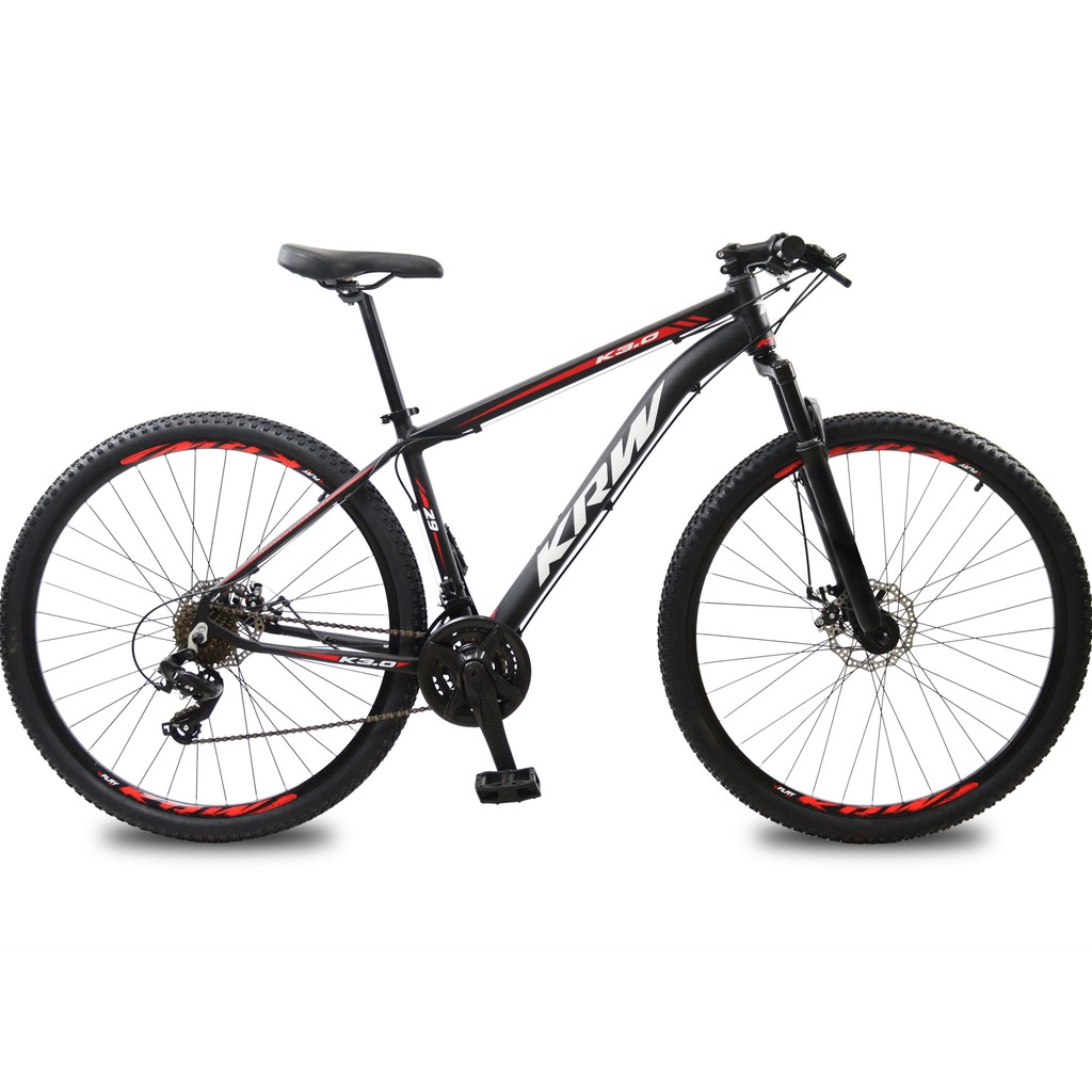 Bicicleta Aro 29 KRW Alumínio Shimano TZ 24 Vel Freio a Disco Ltx S50
