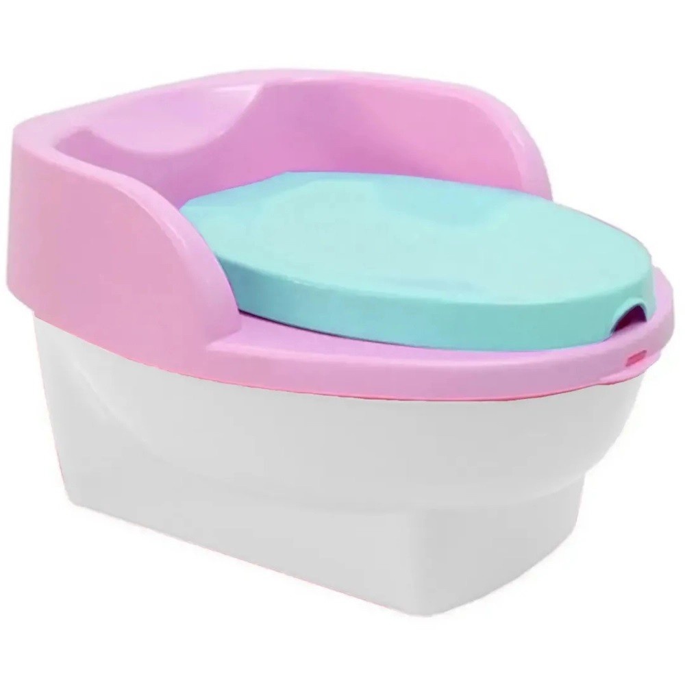 Pinico Infantil 2 em 1 Rosa Redutor De Assento Cardoso Troninho Bebe Reforcado Penico De Transicao