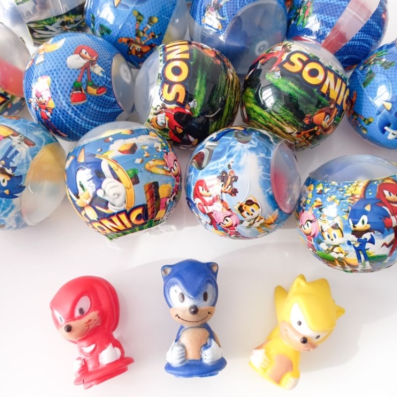 10/20/30/40 Capsula Bola Ouriço Azul Sonic Surpresa 2pol Infantil – Envelopada Lembrancinha / Festas