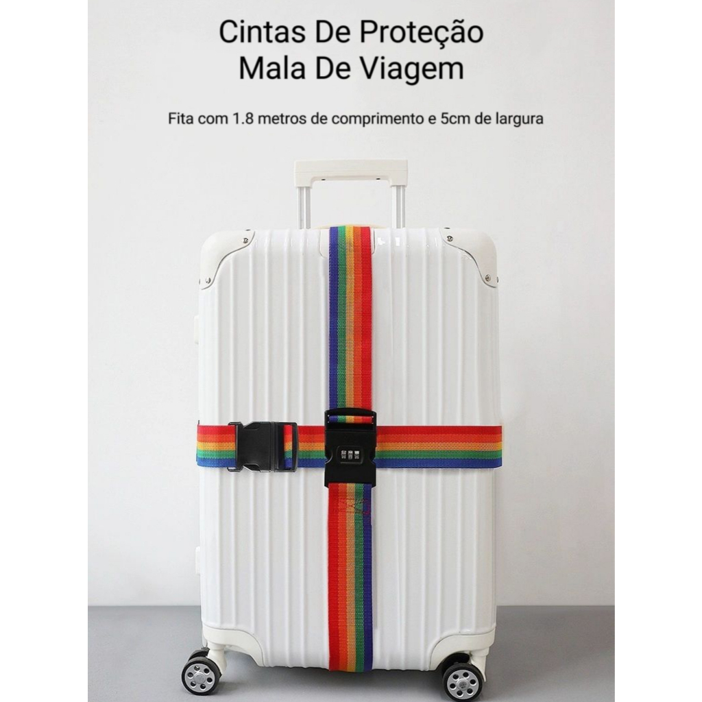Cintas De Proteção Mala De Viagem C / segredo / codigo   Senha E Fita Para Malas De Viagem Bagagem o