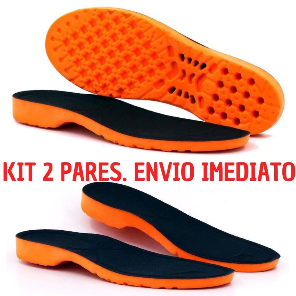 Kit 2 pares Palmilha Macia ortopedica anatômica gel envio imediato promoção