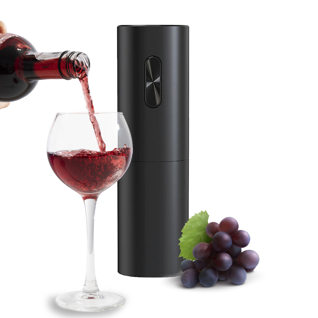 Abridor De Garrafa Elétrico Saca Rolhas Automático A Pilha Marca Poshe Internacional