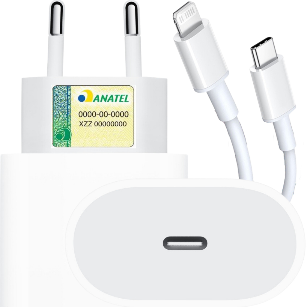 Fonte Carregador Tomada Tipo C tipo C 20w com fonte+cabo