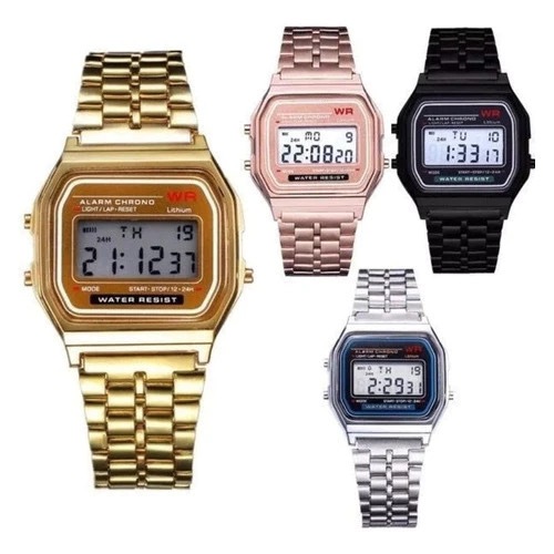 Relógio Tipo  Retro Digital LED Unissex Masculino