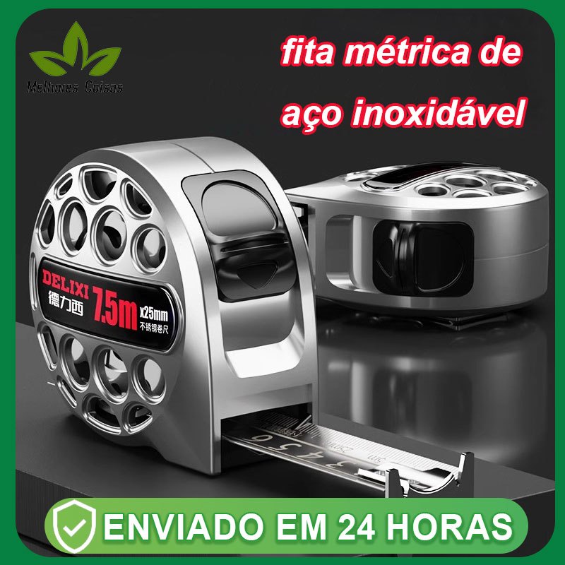 [Garantia de 1 ano] 3/5/7.5M Fita métrica de aço inoxidável de alta precisão