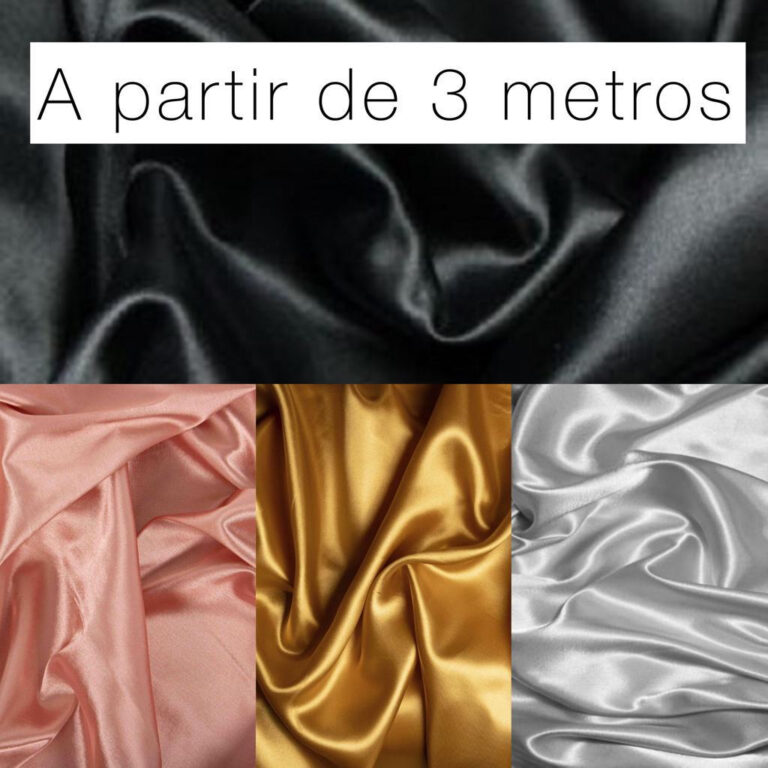 3 Metros Tecido Cetim Charmousse 1,50M Largura Cet