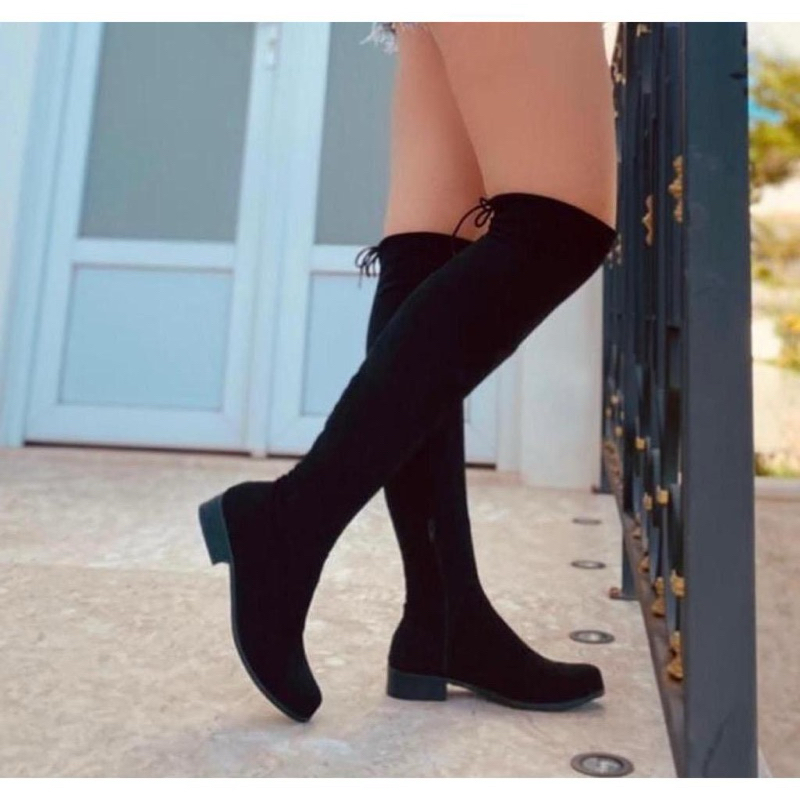 Bota Montaria Over The knee Feminina camurça